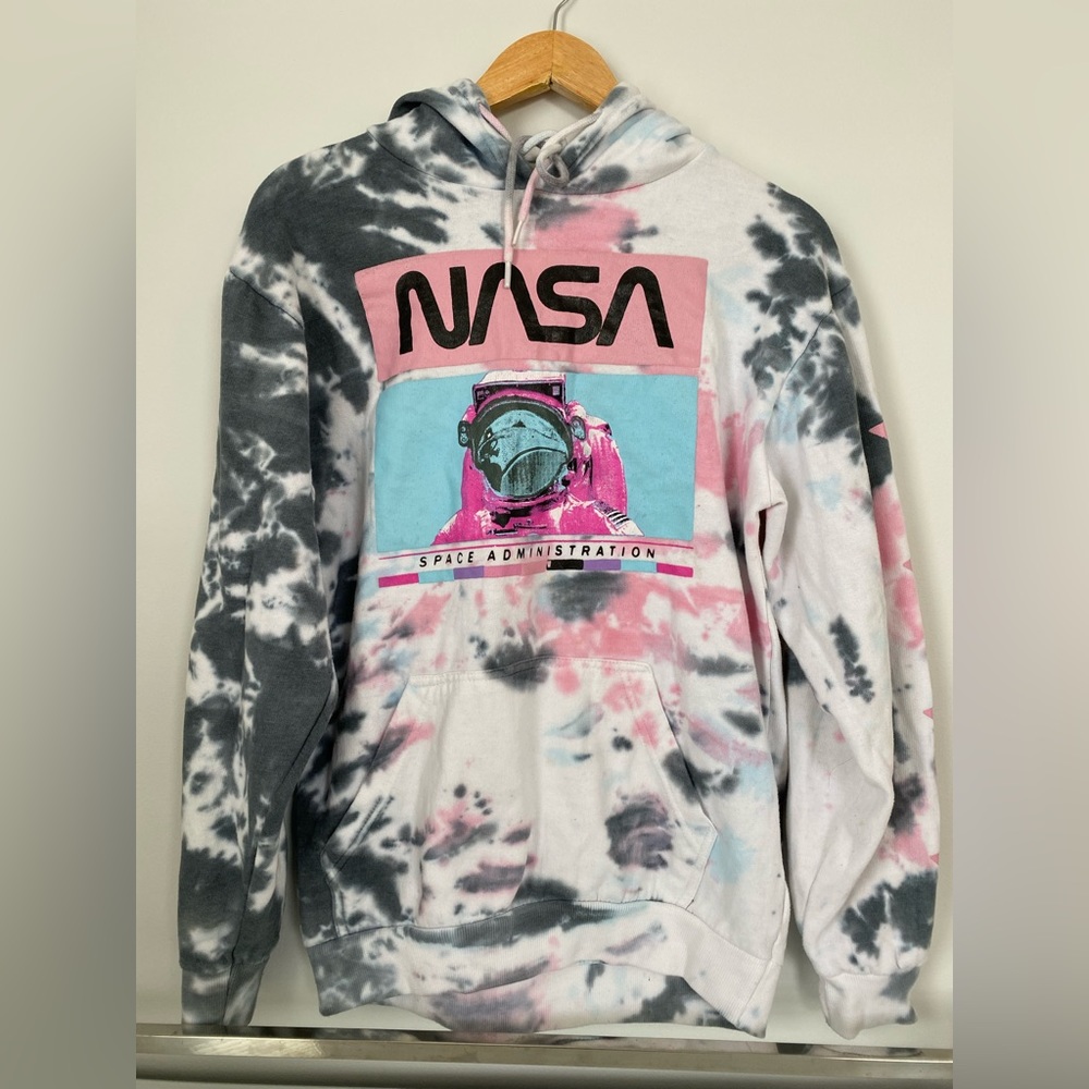 Hyper Space Astronaut Tie Dye Hoodie “Space Administration”